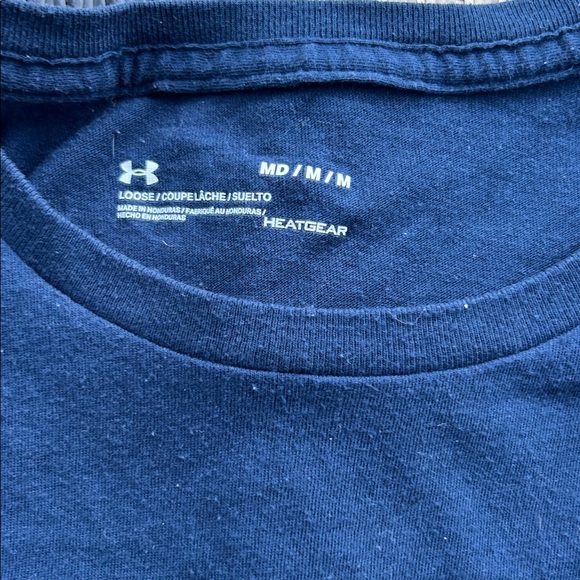 Under Armour Men's Sz M Navy Star Graphic Tee - Picture 2 of 4